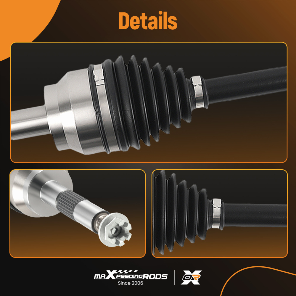 Pair Front Left Right CV Axle Drive Shaft compatible for Polaris Sportsman 335 400 400L 500