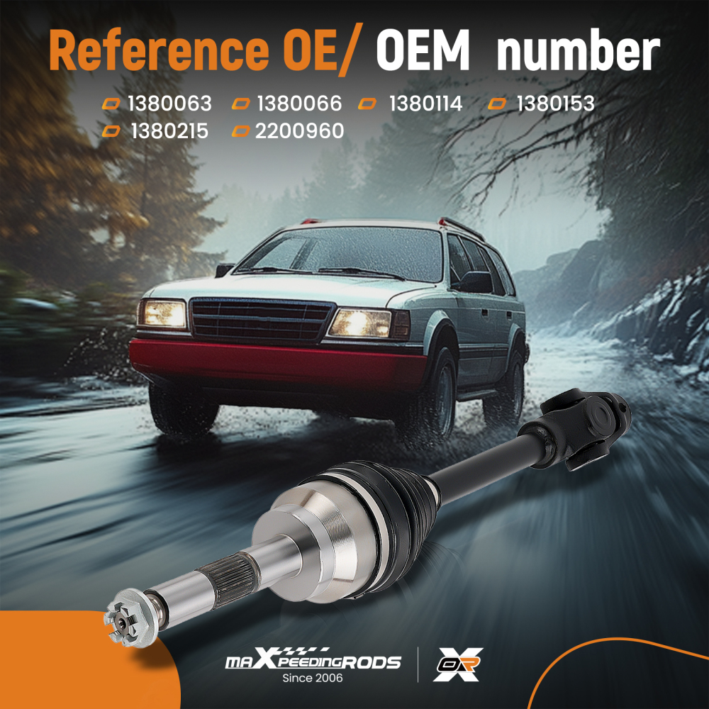 Front Left/Right compatible for Polaris Sportsman 500 4X4 1996-2002 CV Axle Drive Shaft