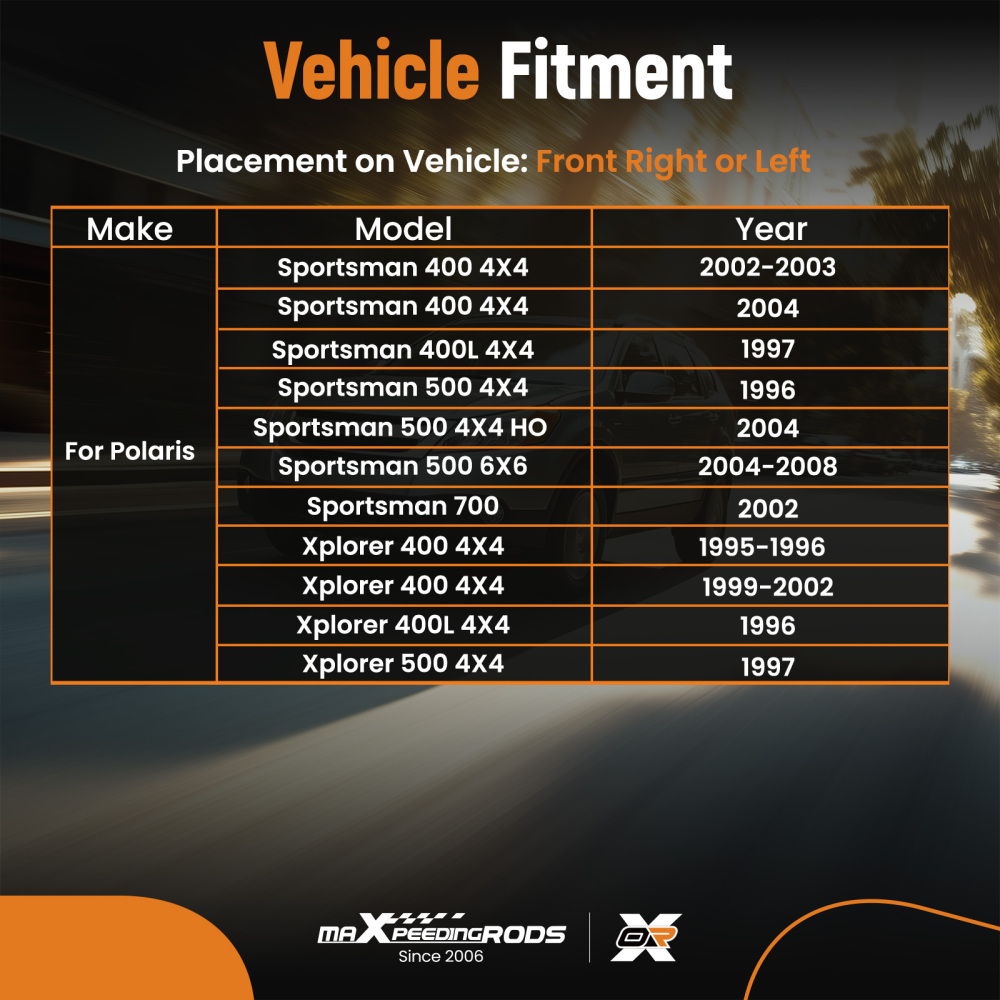 Front Left/Right compatible for Polaris Sportsman 500 4X4 1996-2002 CV Axle Drive Shaft