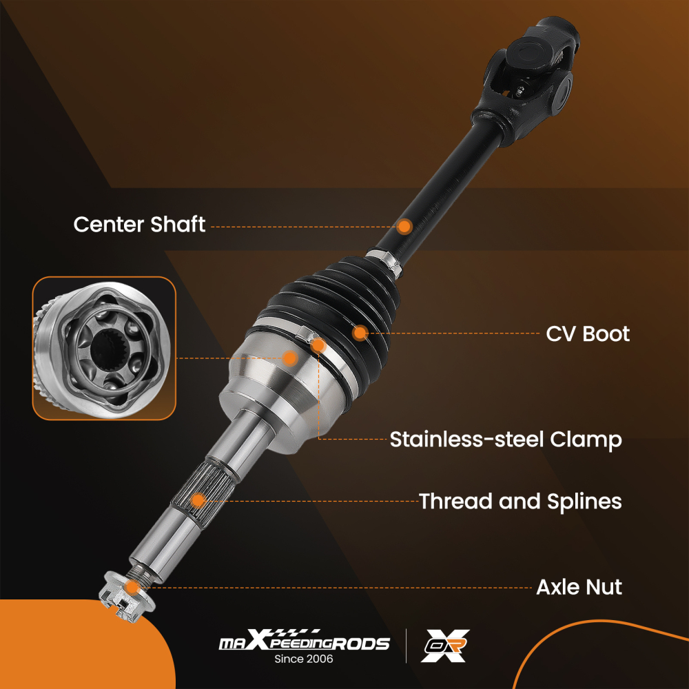 Front Left/Right compatible for Polaris Sportsman 500 4X4 1996-2002 CV Axle Drive Shaft