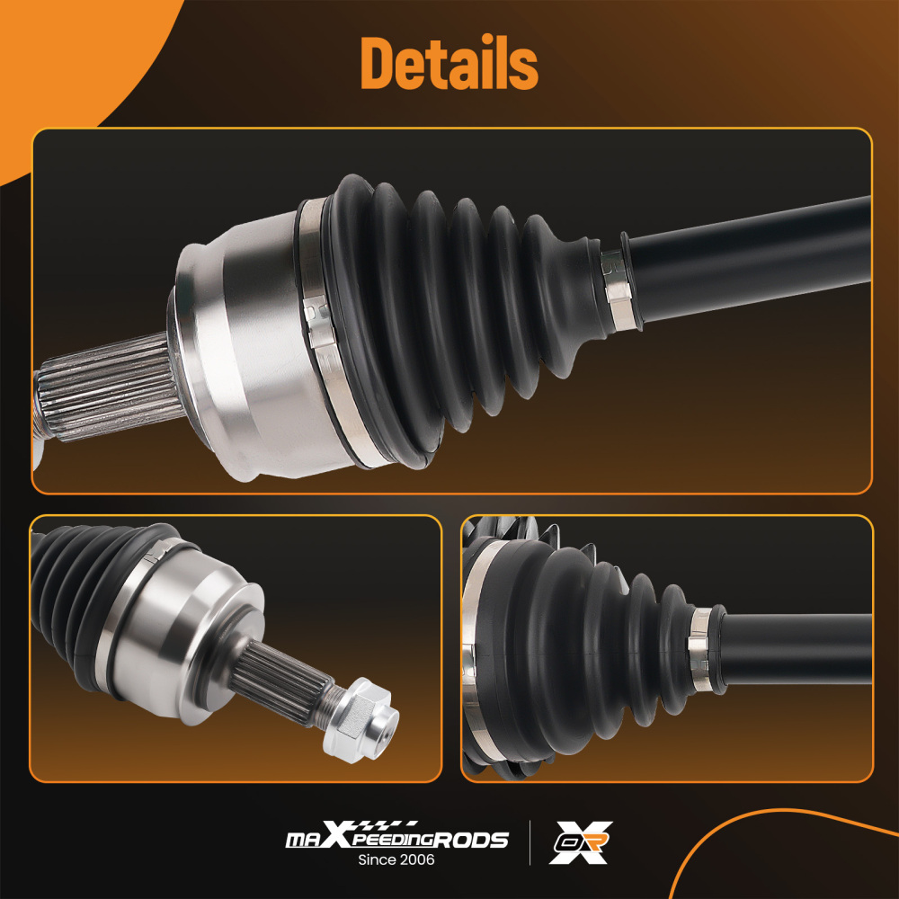 CV Axle Assembly Front compatible for Jeep Compass 2.4L with 3.73 Axle Ratio AWD 2018-2021