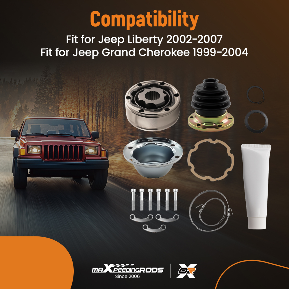 Front Prop-shaft CV Joint compatible for Jeep Grand Cherokee 98-07 Transfer compatible for case Side