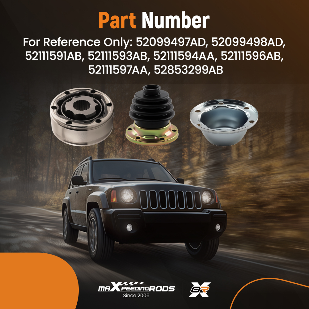 Front Prop-shaft CV Joint compatible for Jeep Grand Cherokee 98-07 Transfer compatible for case Side