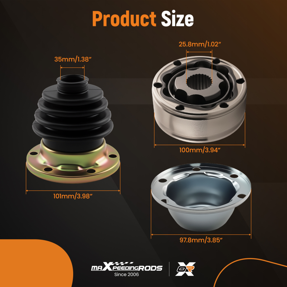 Front Prop-shaft CV Joint compatible for Jeep Grand Cherokee 98-07 Transfer compatible for case Side