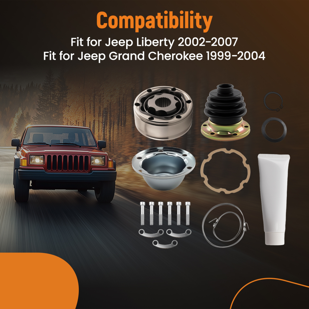 Front Prop-shaft CV Joint compatible for Jeep Grand Cherokee 98-07 Transfer compatible for case Side