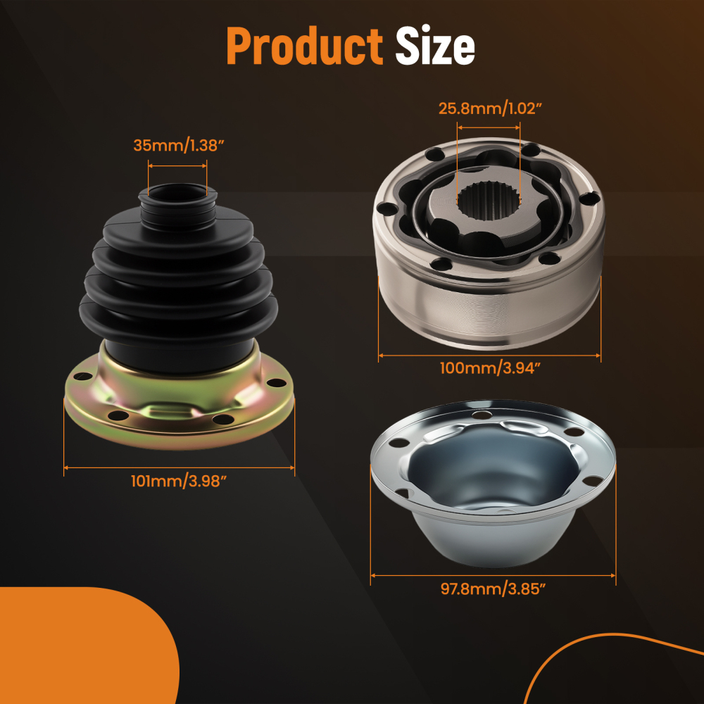 Front Prop-shaft CV Joint compatible for Jeep Grand Cherokee 98-07 Transfer compatible for case Side