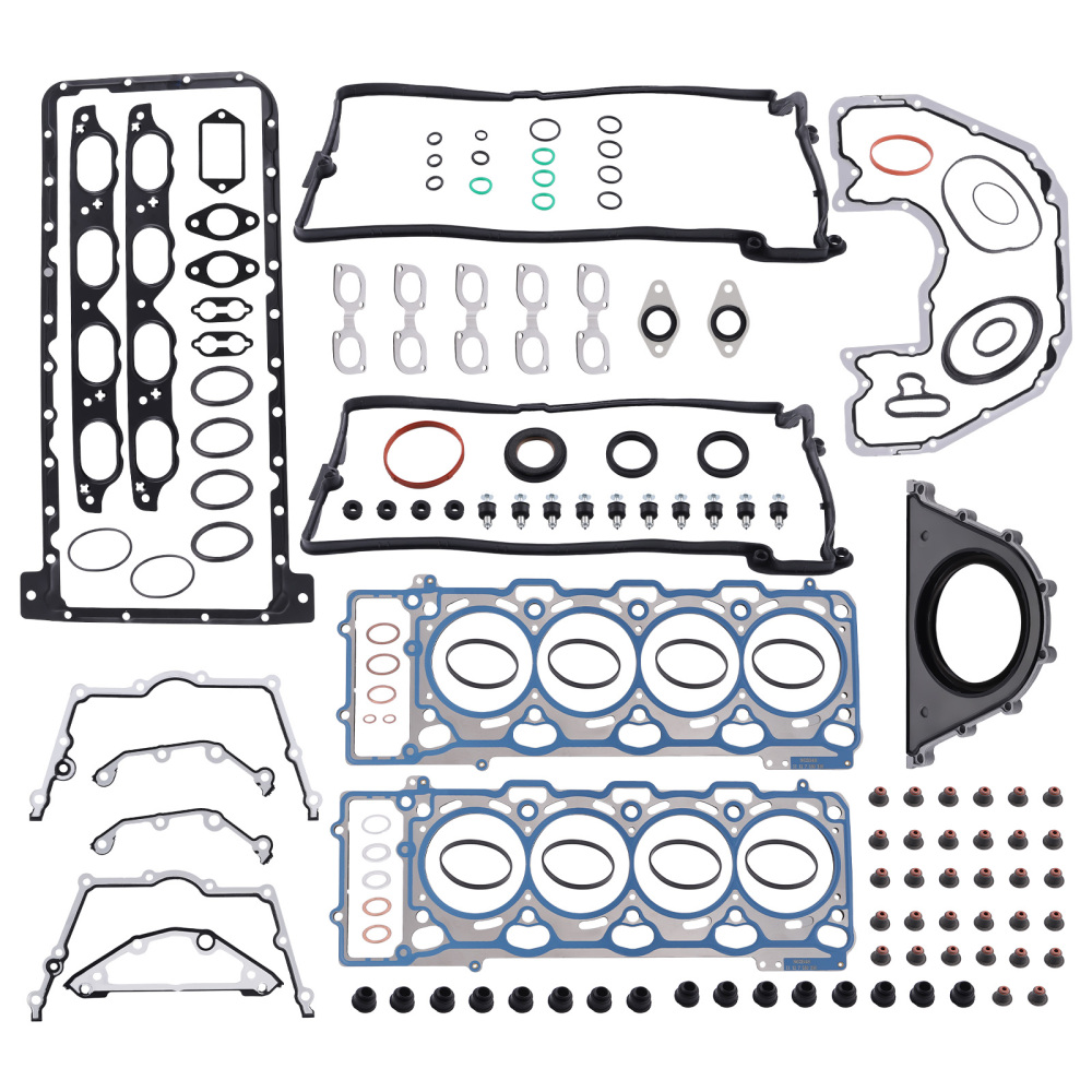 N62B48 Engine Full Cylinder Gasket Kit Set Compatible For BMW 550i 750i X5 E60 E70 V8 4.8L