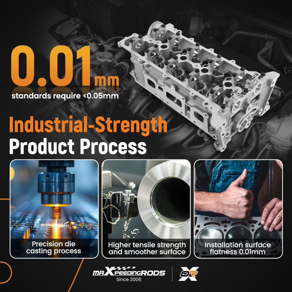 BARE CYLINDER HEAD compatible for RENAULT KANGOO compatible for MERCEDES CITAN compatible for DACIA DOKKER 1.2 110410224R