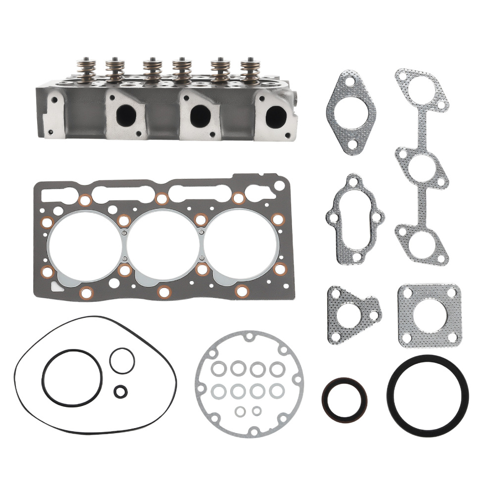 D1105 Engine Complete Cylinder Head w/ Gasket Kit compatible for Kubota RTV1100 RTV1100CW9