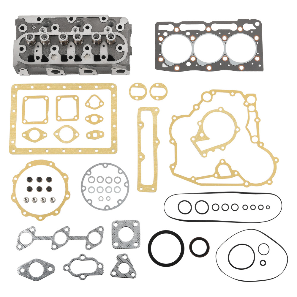 D1105 Engine Complete Cylinder Head w/ Gasket Kit compatible for Kubota RTV1100 RTV1100CW9