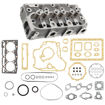 D1105 Engine Complete Cylinder Head w/ Gasket Kit compatible for Kubota RTV1100 RTV1100CW9