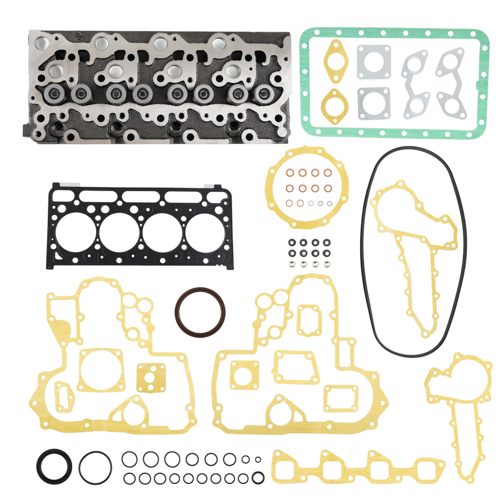 Complete Cylinder Head AssemblyGasket compatible for Kubota V2203 V2203T V2203E V2203B