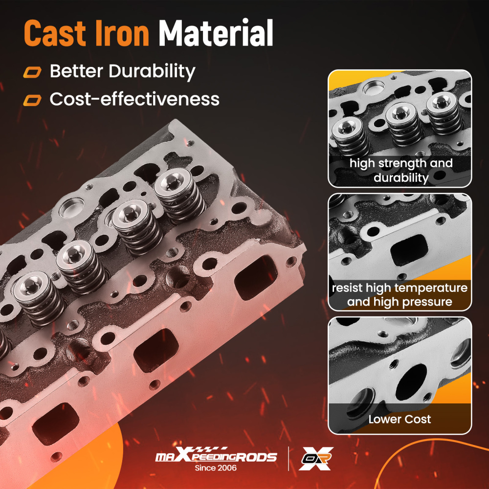 Complete Cylinder Head compatible for Kubota V2203 V2203T V2203E V2203B engine 19077-03048