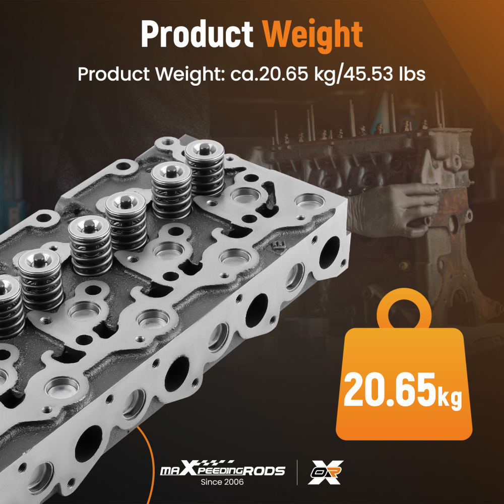 Complete Cylinder Head compatible for Kubota V2203 V2203T V2203E V2203B engine 19077-03048