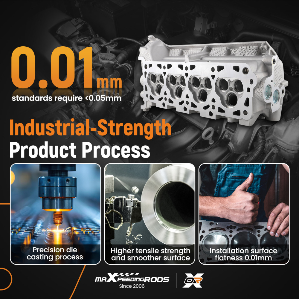 Cylinder Head Right RH Side compatible for Ford 4.6L 5.4L V8 SOHC 5L1Z6049AA 5R3Z6049A