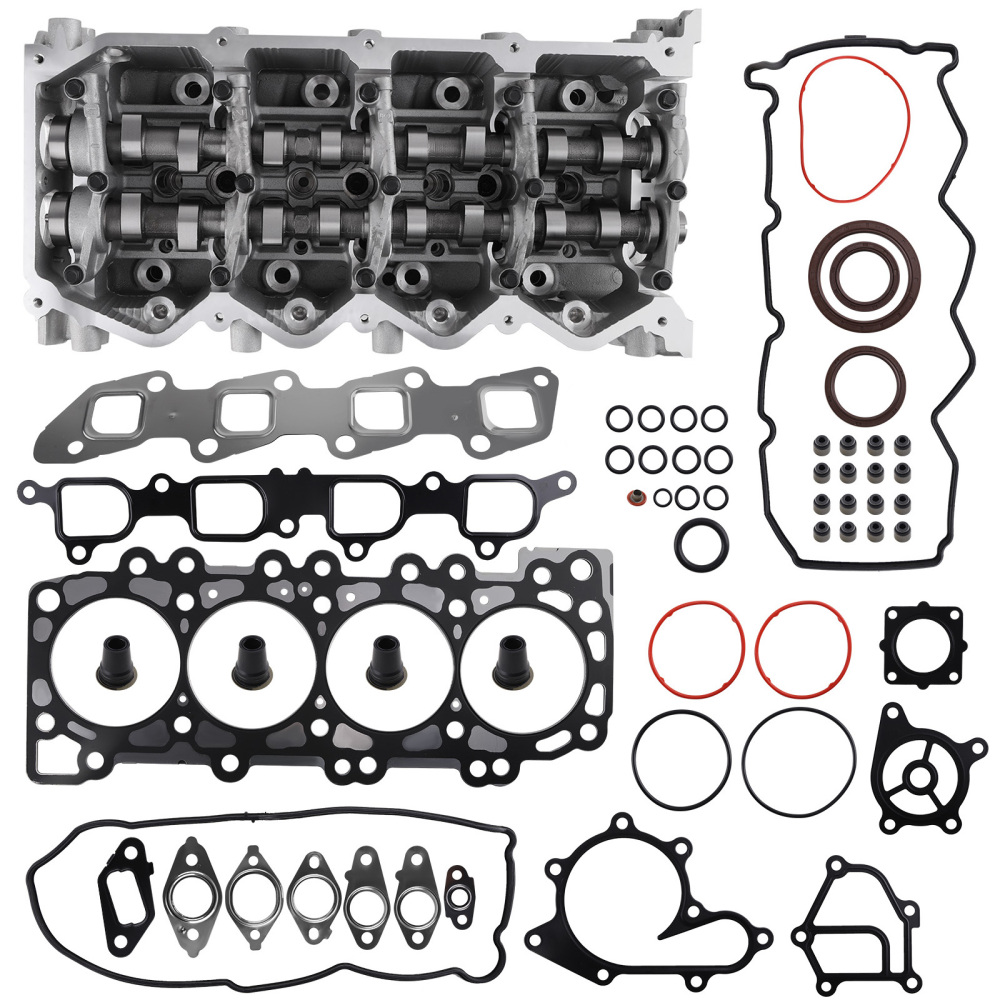 Comlete Cylinder Head + Full Gasket Kit compatible for Nissan Navara D40 D22 Pathfinder R51