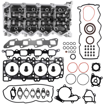 Comlete Cylinder Head + Full Gasket Kit compatible for Nissan Navara D40 D22 Pathfinder R51