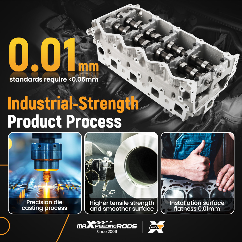 Comlete Cylinder Head + Full Gasket Kit compatible for Nissan Navara D40 D22 Pathfinder R51