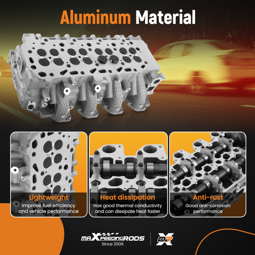 Cylinder Head Assembly compatible for Mitsubishi L200 4D56U 16 Valve 2.5 DI-D 1005B452@V3L6