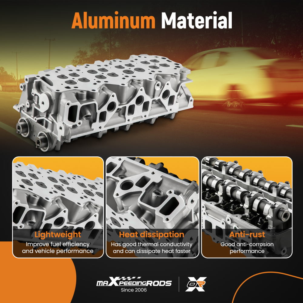 908749 Complete Cylinder Head compatible for Mazda BT-50 Pick-up 06-15 2.5L 3.0L WEAT WLAA