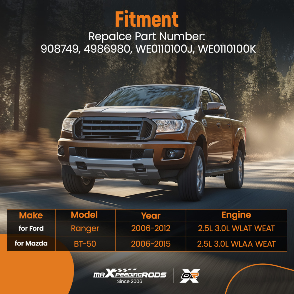 908749 Complete Cylinder Head compatible for Mazda BT-50 Pick-up 06-15 2.5L 3.0L WEAT WLAA