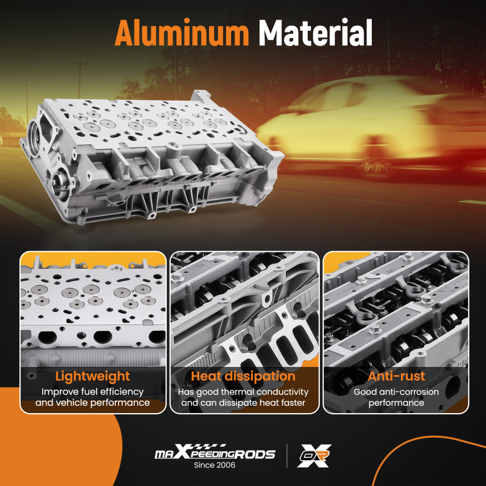 Culasse avec Common Rail compatible pour Ford Transit 2.2 TDCi 2006-2014 1433147 Aluminium