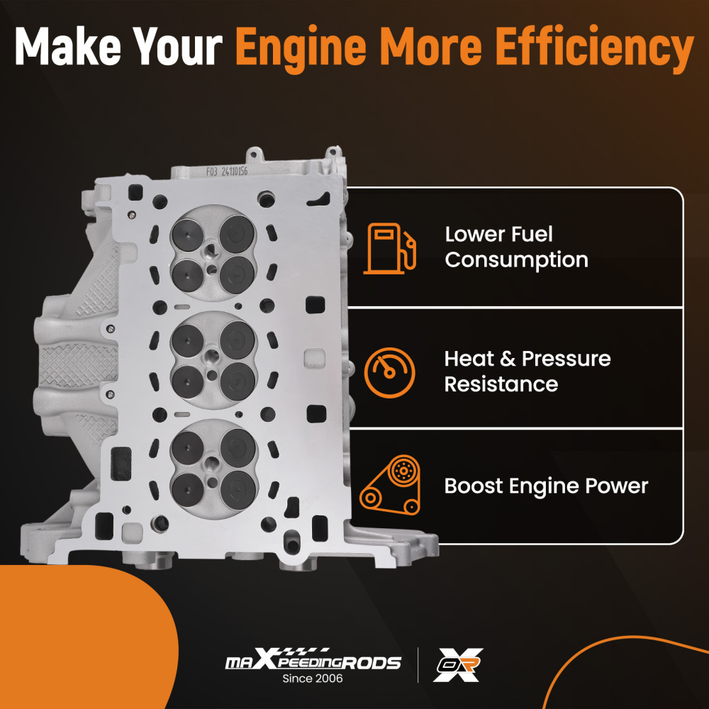 1765041 Cylinder Head Assembly compatible for Ford 1.0 Ecoboost Focus Fiesta M1DA M2DA SFJC