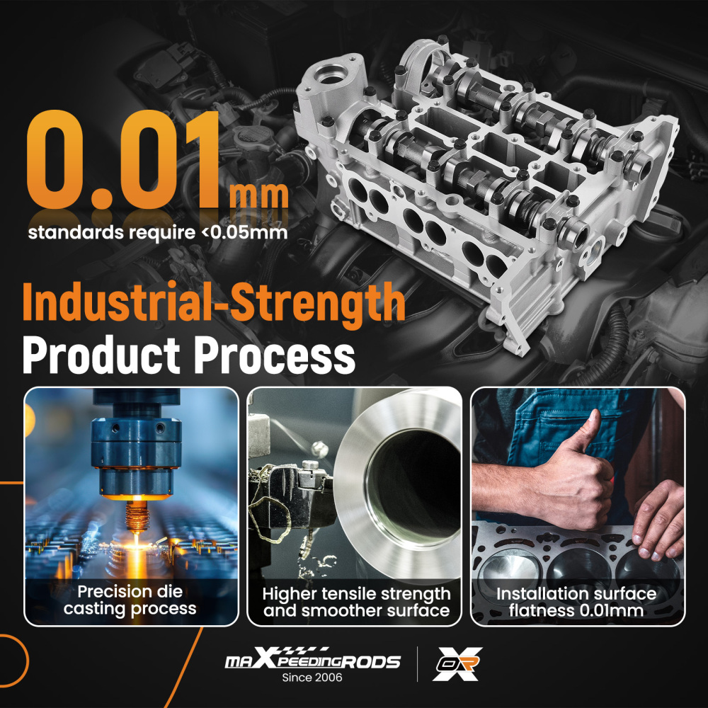 Cylinder Head Complete compatible for Ford Focus III IV 1.0 Ecoboost M1DA M2DA B3DA B7DA