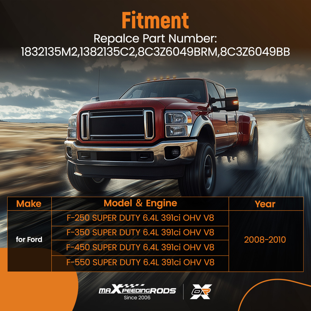 6.4 Powerstroke Cylinder Head compatible for Ford F250 F350 F450 F550 391 V8 2008-2010