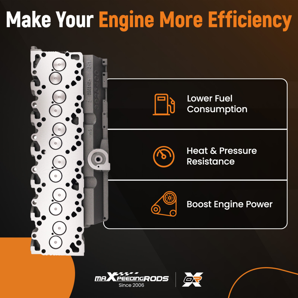 5.9L Engine Cylinder Head 3925400 compatible for Dodge Ram 2500 3500 Base 1994-1998