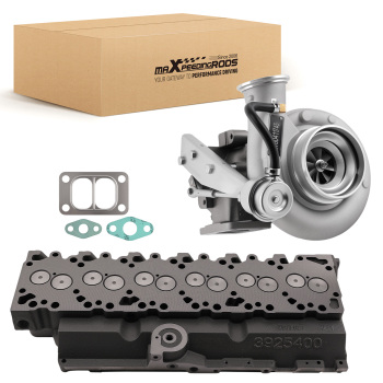 3925400 Cylinder Head AssemblyHX35W Turbocharger compatible for Dodge Ram 5.9L Diesel
