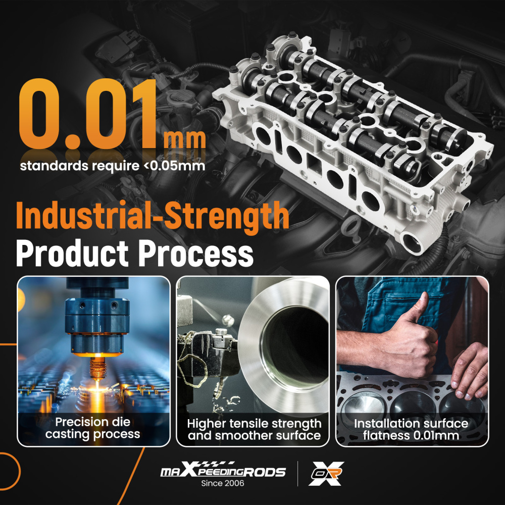 Complete Cylinder Head compatible for Toyota RAV4 Camry Highlander 2.4L 2AZ-FE 2001-2008