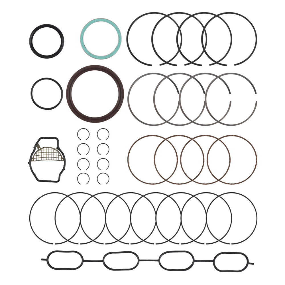 Complete Cylinder Head w/ Crankshaft Overhaul Rebuild Kit compatible for Toyota 2.4L 2AZFE