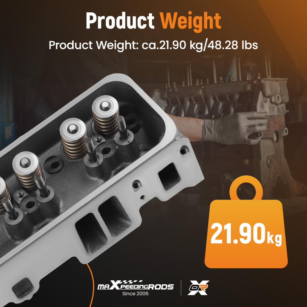 Complete Cylinder Head for CGMC compatible for Cadillac hevy 5.7L 350Cu. V8 OHV 10239906