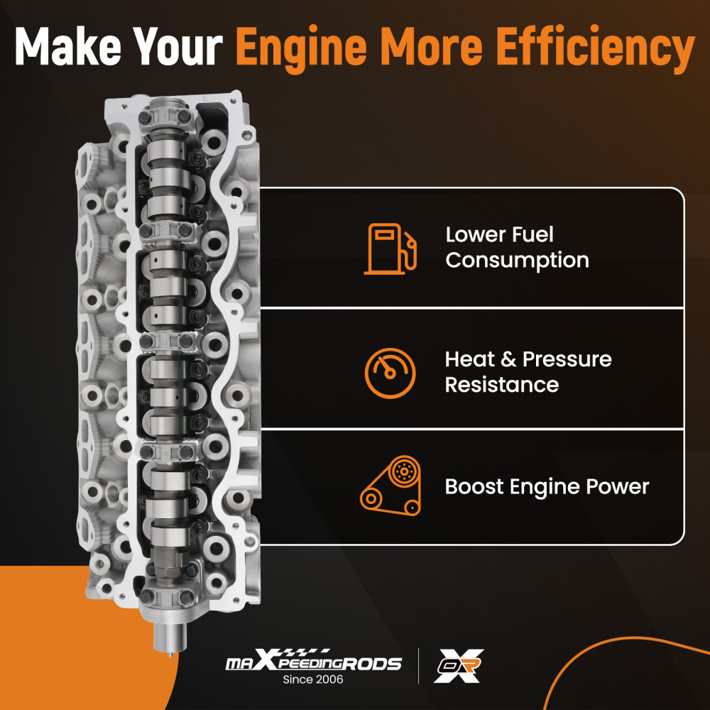 4929776 Complete Cylinder Head compatible for Ford Ranger Mazda B-Series 2.5L WL-T MD25TI