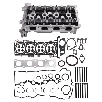 G4KE Cylinder Head AssemblyHead Gasket Set w/ bolts compatible for Hyundai Kia 2.4L