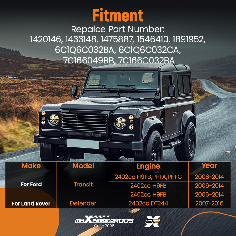 Culasse compatible pour Ford Transit Autobus/Compatible pour Autocar Camionnette compatible pour Land Rover Defender 1433148