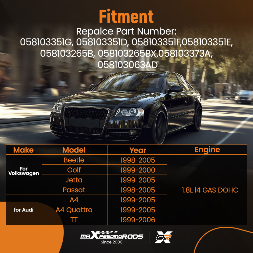 Cylinder Head compatible for Volkswagen Beetle compatible for Golf Passat Jetta compatible for Audi A4 TT 058103351G