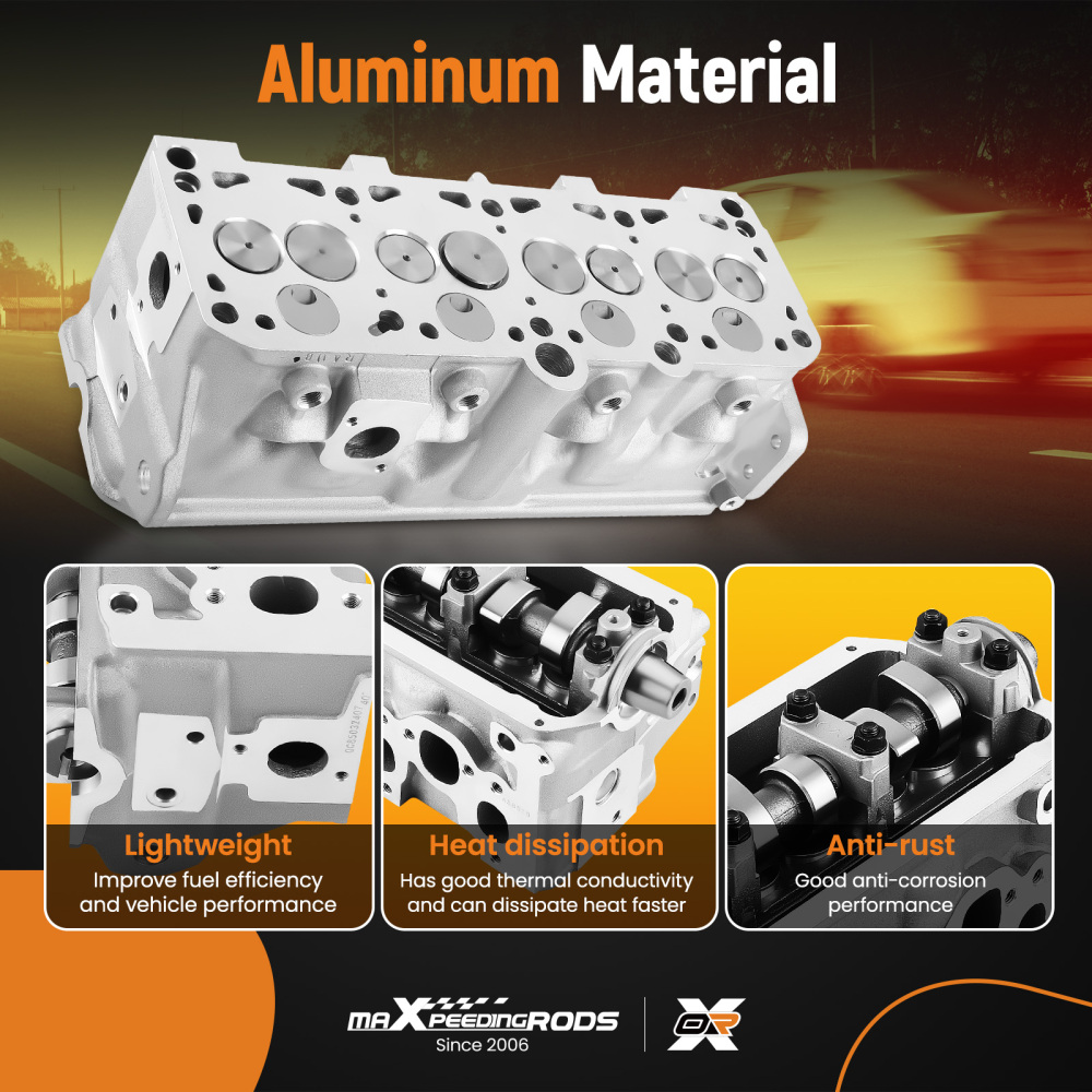 DIESEL CYLINDER HEAD ALUMINUM compatible for VW T4 POLO (6N1) CADDY IISKODA FELICIA 1.9