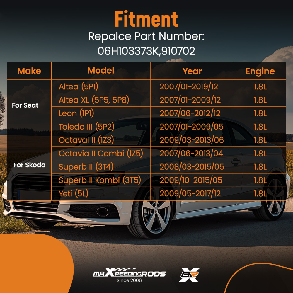 Testata Cilindro Completa compatibile per Audi A3 8P1 1.8 TFSI 118KW 2006-2012 06H103373K