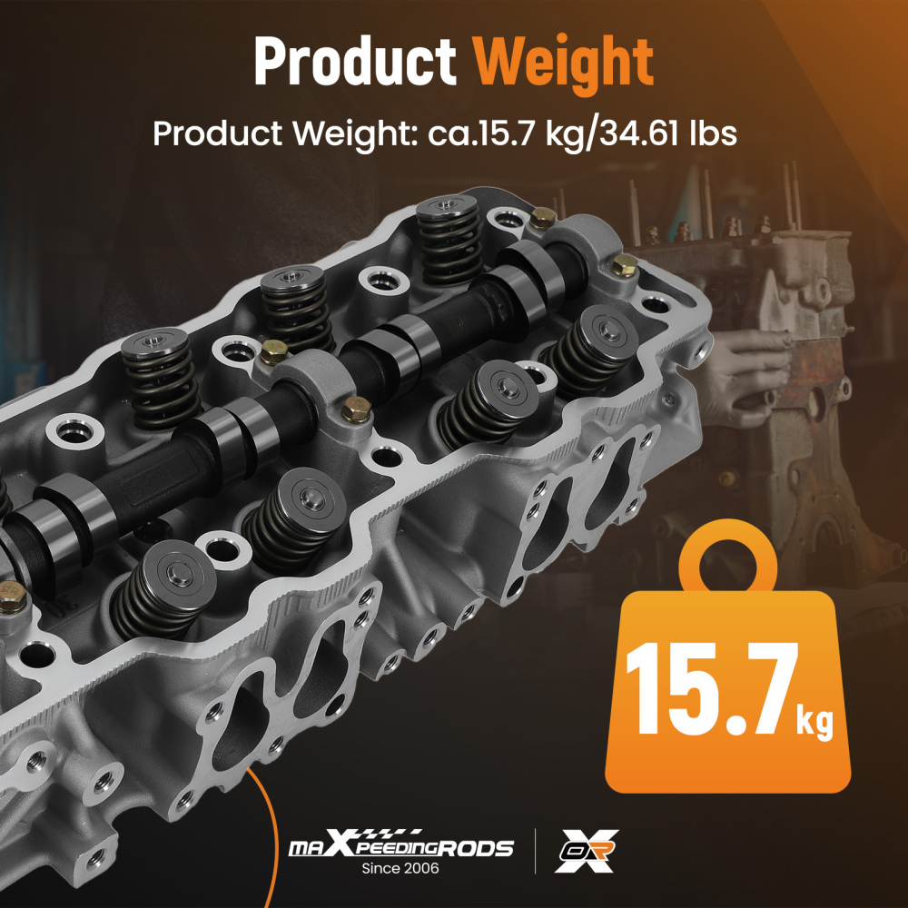 Complete Cylinder Head compatible for Toyota Pickup compatible for 4Runner Celica 22R 2.4L 1985-1995