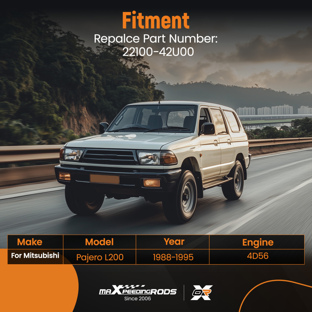 Cylinder Head Assembly compatible for Mitsubishi Pajero L200 1988-1995 4D56/T Diesel engine