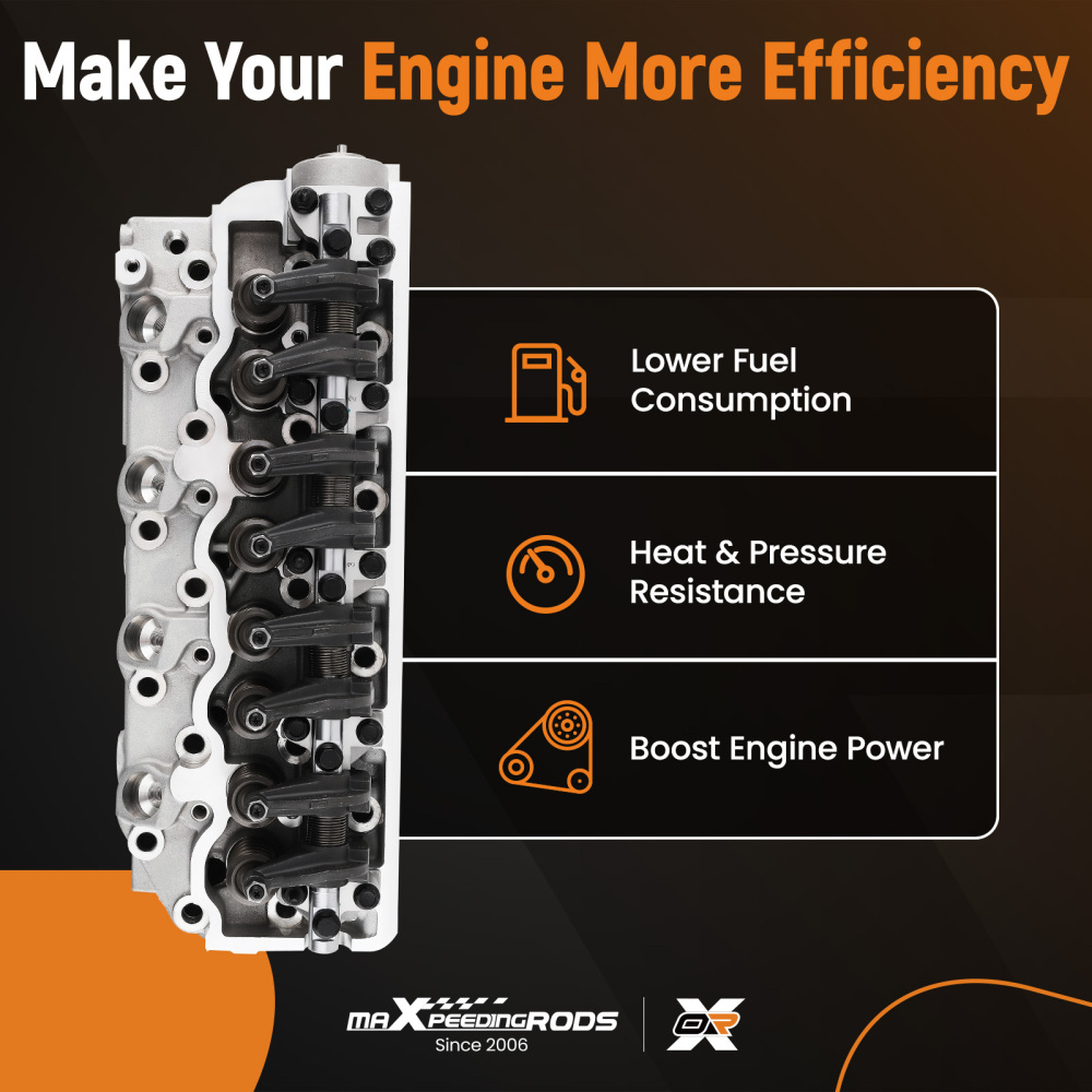 Cylinder Head Assembly compatible for Mitsubishi Pajero L200 1988-1995 4D56/T Diesel engine