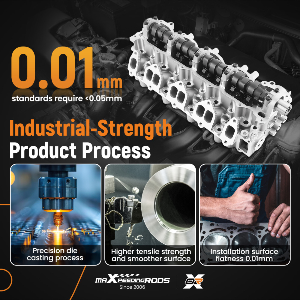 Full Assembled Cylinder Head compatible for Mazda Bravo B2500 2.5L WL WLAT WL-T MD25TI