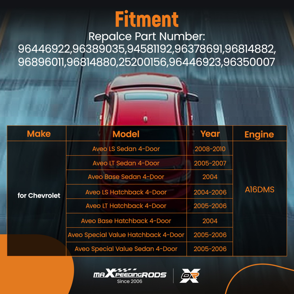 Complete Cylinder Head compatible for Chevy Aveo LS LT Base 4-Door 1.6L DOHC 04-07 96446922