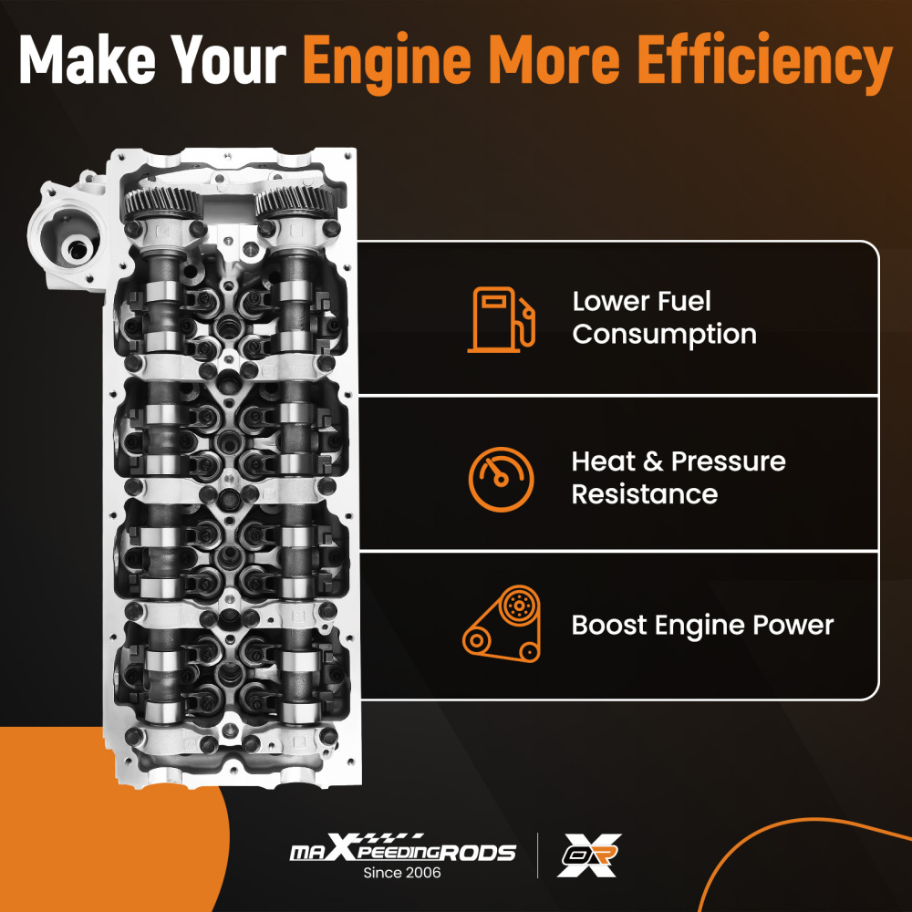 Assembled Cylinder Head compatible for ISUZU D-MAX 4JJ1 RODEO I 3.0L 8973559706 w/ cam