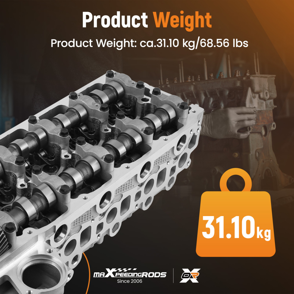 Assembled Cylinder Head compatible for ISUZU D-MAX 4JJ1 RODEO I 3.0L 8973559706 w/ cam