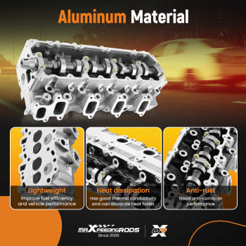 Cylinder Head compatible for Toyota 4Runner Hilux Prado compatible for Land Cruiser 1KZ-T 1KZ-TE Aluminum