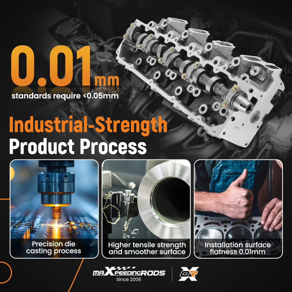 Cylinder Head compatible for Toyota 4Runner Hilux Prado compatible for Land Cruiser 1KZ-T 1KZ-TE Aluminum