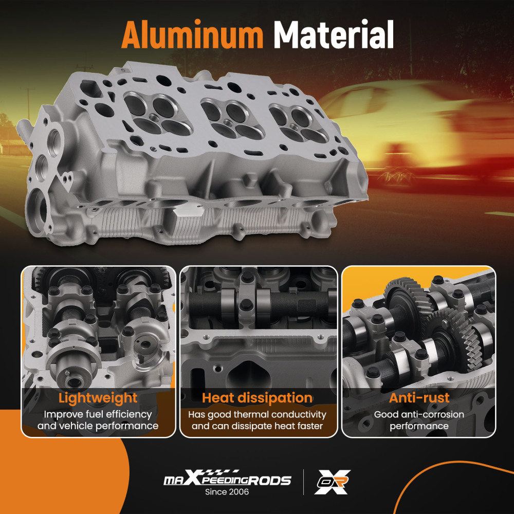 LeftRight Cylinder Head Assembly compatible for Toyota 4runner Tacoma 3.4L V6 DOHC 5VZFE